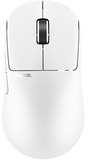 Pulsar Gaming Gears X2N Crazylight Gaming-Maus kabellos, Mini, Uyuni Weiß | Ultraleicht 1.34 oz (38g), Symmetrisch, Narrow Side, Mittelhoher Heckbuckel, Relaxed Claw/Claw Grip, XS-1, 32K DPI, 8K
