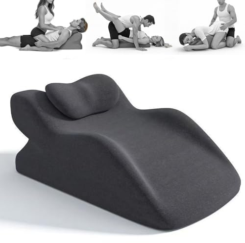 Sexkissen für Paare mit Memory Foam, Sex Kissen für Die Paare Sex Positionen, Sex Pillow Keilkissen für Paare mit verbessertem Winkel und erhöhtem Komfort(Space Grau)