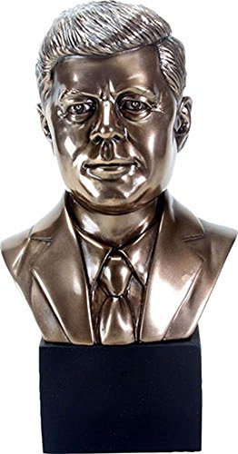 YTC Skulptur President John F Kennedy, bronzefarben, 24 cm