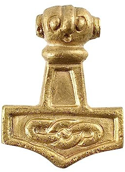 Martillo de Thor grande de latón LARP Ritter Odin Thor Martillo Vikingo Medieval