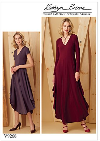 Vogue Mustern Vogue 9268 OS, Schnittmuster Kleid, Größen xsm-xxl, mehrfarbig