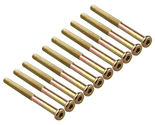 HALJIA 10 Stück M8 x 100 mm Möbelschraube Kinderbettschraube Schraube SW4