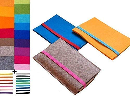 Wunschfarben, Handyhülle, Filz, Smartphonehülle, Handytasche, Filztasche für Handy, Iphone Hülle