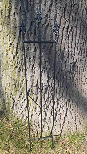 Schmales Rankgitter Rankhilfe Rankzaun Rosengitter Eisen Mass. schwarz