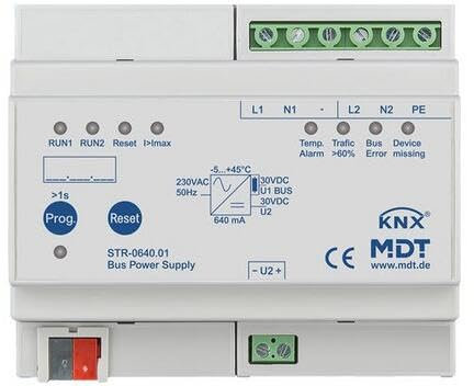 Redundante Busversorgung mit Diagnosefunktion, 640 mA für Heimautomation KNX