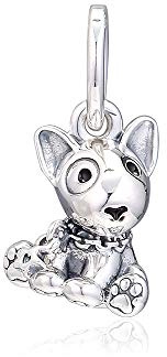 PANDOCCI 2019 muttertagsgeschenk Bullterrier welpen baumeln Perle 925 Silber DIY passt für original Pandora armbänder Charme modeschmuck