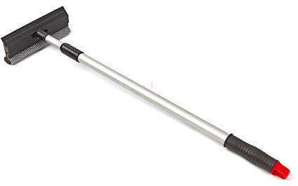 HBM 200-mm-Teleskop-Fensterwischer, Fensterabzieher mit Schwamm 70–100 cm