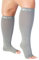 Zeta Wear Kompressionsstrümpfe Dicke Waden, Damen, Beruhigende Bequeme enunterstützung, Verhindert Schwellungen, Schmerzen, Ödeme, DVT, Große Manschetten, Den mit Offener Spitze, Grau, 3XL