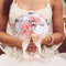 Alinory Simulazione Bouquet da Sposa, Bouquet Artificiale, Decorazione Fai da Te Romantica Festa di Halloween Ufficio per la Festa Nuziale a casa(Pink)