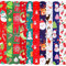 LATERN 20 Blatt Weihnachtspapier, 75cm x 50cm Verdicken Geschenkpapier Schneemann Elch Weihnachtsmann Weihnachtsbaum Muster Papierbögen für DIY Geschenkpapier (10 Farben)