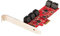 StarTech.com PCIe SATA Controller Karte - 10 Port SATA 3 Erweiterungskarte/Kontroller - 6Gbit/s - Full- und Low-Profile Blende - PCI Express Festplatten kontroller/Adapter (10P6G-PCIE-SATA-CARD)
