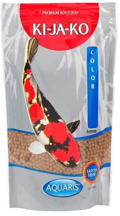 KI-JA-KO Color Koifutter 1 kg / 6 mm - mit natürlichen Pigmenten, enthält Carotinoide und Astaxanthin, verbessert die Farbe und natürliche Pigmentierung