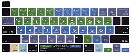 MiNGFi Silicone Serato DJ shortcuts Keyboard Cover for MacBook Pro 13 M1/M2 A2338 (2020–2023), A2289 (2020), A2251 (2020–2021), Pro 16 A2141 (2019–2021) US/ANSI Layout