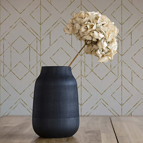 TADESSI Tapete Grafik Tino M1-No.630 Vliestapete Weiß Gold Geometrische Tapete für Wohnzimmer Schlafzimmer Küche