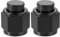X AUTOHAUX 2 Stück AN10 Female Flare Cap Block Off Fitting Aluminiumlegierung Schwarz