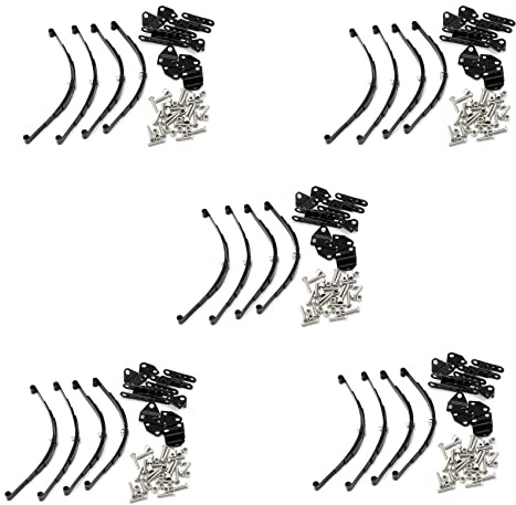 Pasotim 20Pcs 1/10 Leaf Springs Set HighLift Chassis for 1/10 D90 RC Crawler Car Parts Black