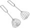 Kichvoe 2 Piezas Mezclador Batidor De Metal Batidora De Huevo Pequeña Batidora De Manual Espuma De Mano Mezcla De Pequeños Batidor De Acero Inoxidable Leche Antiguo