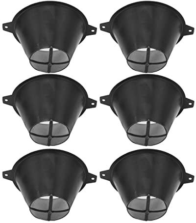 6PCS Plastic Paint Filter with Fine Nylon Mesh Reusable Paint Strainers Funnel Net for Water Based Oil Food Residues 100mm / 3.9in