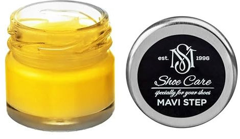 MAVI STEP Baume Rénovateur Multi Oil Balm pour Daim et Nubuck - 107 Jaune Vif