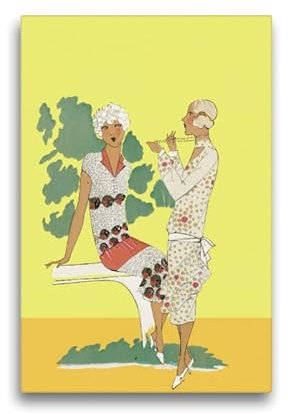 CALVENDO Premium Textil-Leinwand 30 x 45 cm Hochformat Vintage Vogue | Wandbild, HD-Bild auf Keilrahmen, Wanddekoration, Kunstdruck von Peter Balan