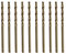 CEEYSEE 10 Stücke 2mm HSS Cobalt Bohrer Set M35 Metallbohrer Spiralbohrer Cobalt Drill Bit zum Bohren in Edelstahl, Metall, Gusseisen und harten Kunststoffen (2mm)