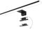 Azhien Led Spiegelleuchte 10W 820LM,40cm Badezimmer Wandleuchte Kaltes Weiß 6500K,3 In 1 230V Schrank Beleuchtungen Led,Schwarz
