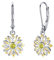 Gänseblümchen ohrringe 925 Sterling Silber Daisy Blume Ohrring für Damen Mädchen
