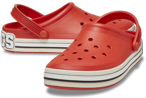 Crocs, Slides Uomo, Pomodoro/Logo, 40 EU