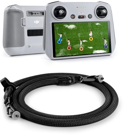 VOVMOEYA DJI RC Gurt Mit Schnellverschluss für Mini 3/Mavic 3/2/Air 2S/Mini 4 Pro/3 Pro Remote Controller Zubehör - Schwarz