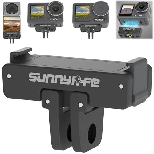 Honbobo Magnetic Mount for DJI Osmo Action 4, Quick-Release Mount Expansion Adapter Accessories for DJI Osmo Action 4/DJI Osmo Action 3/DJI Action 2