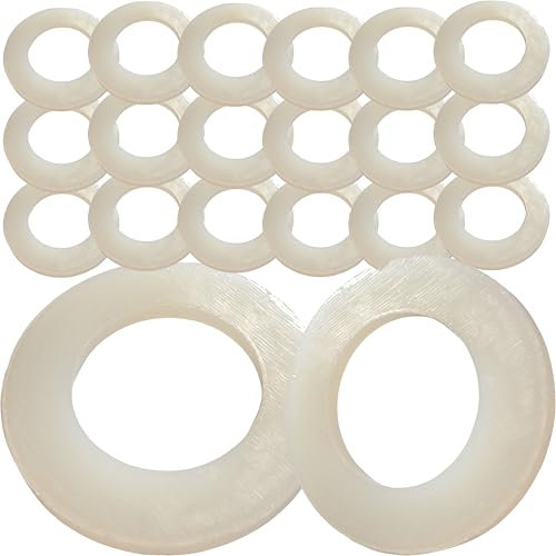 Universal Hardware Rondelles plates M7 en nylon blanc noir blanc forme A (paquet de 20)