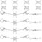 WEBEEDY 8 Paar Schnürsenkel-Charms Stacheldraht Schnürsenkel-Schnalle DIY Dekorative Schuh-Charms Schuh-Clips Schnürsenkel Handwerk Metallschmuck Schuhe Zubehör Für Turnschuhe, Stiefel