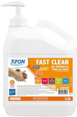 le plus de l'entretien Gel microbilles Fast Clean pour les mains - bidon de 3.8L avec pompe