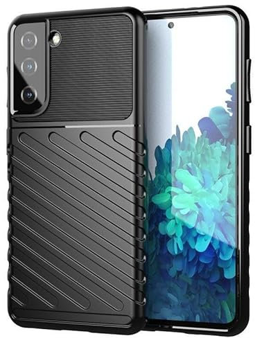 COFI 1453 Gepanzerte Thunder Bumper Handy Hülle kompatibel mit Samsung Galaxy S24 schwarz