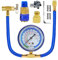 1 Set ACR134A Kit di Ricarica per Frigorifero Freon Piercing In Metallo Rubinetto e Adattatore Autosigillante Kit di Ricarica per Frigorifero Blu 134A