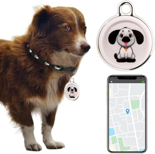 Traqueur GPS pour Chat Chien, Traceur GPS pour Chat Chien sans Abonnement, Tracker Anti-Perte Étanche, Traqueur De Localisation Globale en Temps Réel