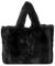 EVEOUT Flauschige Plüsch Schultertaschen Damen Große Pelzige Umhängetaschen Kunstpelz Tote Shopper Plüsch Handtaschen Tragetasche Arbeitstasche