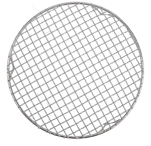 Abkühlgitter aus Edelstahl, runder Draht-Ofenrost, dickes Drahtgitter zum Kühlen, Backen, Kochen, Dämpfen, rostfrei und glatte Kanten, ofen- und spülmaschinenfest (13 cm)