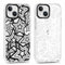 Yoedge 2 Pack Transparent Phone Case Compatible with iPhone 15 6.1,with Black White Star Aesthetics Pattern Soft TPU Silicone,Shockproof Bumper Protector Matte Cover, for iPhone 15 Girls