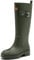 Gummistiefel Damen Lange Stiefel, Original Wasserdicht Hohe Rutschfeste, Sicherheitsstiefel Gummischuhe Bequeme Gartenschuhe Für den Innen- und Außenbereich,Grün,38EU