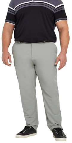 BadRhino Golf Big & Tall Trousers - Men's - Plus Size Curve Grey