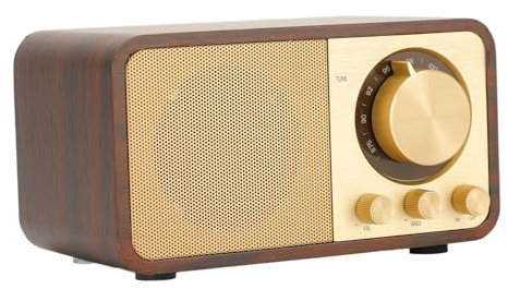 Retro Wood Bluetooth -Lautsprecher, Klare Klangqualität, Tragbarer Drahtloser Vintage -Holzlautsprecher, für Cafés Restaurants Schlafzimmer