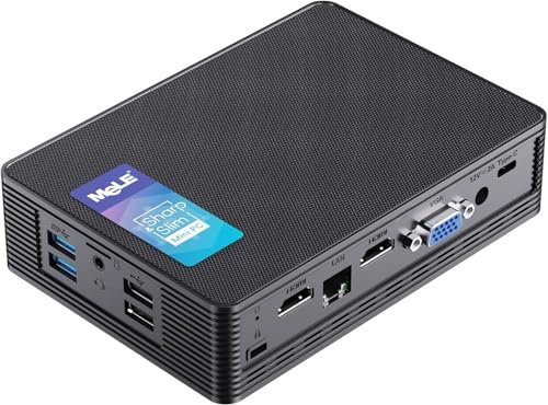MeLE QuieterHD3Q Celeron N5105 16GB 512GB Mini PC mit Windows 11 Pro, Kompakter Desktop-Computer mit Gigabit Ethernet, WiFi 5, Dual HDMI 4K, BIOS Entsperrt