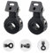 Motorrad-Strahler-Halterung, Lichtleisten-Halterungen für Nebelscheinwerfer, 360-Grad-Einstellung, Rohrklemme, Montagehalterung, passend für 1,8 cm - 3,2 cm ATV UTV-Überrollbügel (2 Stück)