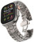MODBAND Correa de acero inoxidable para Apple Watch Ultra 2 Band 49 mm 45 mm 44 mm 42 mm, correa de metal con cierre plegable para Apple Watch Series 9 8 7 6 5 4 3 2 1 Ultra/Ultra 2 Men(DP-Titanium)