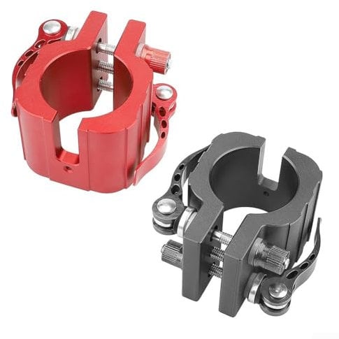 Folding Clamp Holder for Zero 8X 11X Scooters with Gasket and For Dualtron E Scooter Locking Hooks (Black)