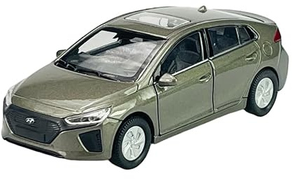 Welly Modell Auto Kompatibel mit 2016 Hyundai Ioniq Braun 1/34-1/39 Metal Modell Auto Die Cast Neu im Kasten 43720