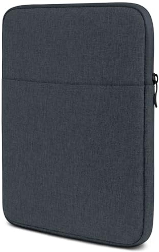 moex Tablet Hülle für Telekom T Tablet 2 Tasche mit Reißverschluss und Fach für Zubehör, Nylon Stoff Sleeve weich Gepolstert, Schutzhülle Minimalistisch Dash Case, Anthrazit