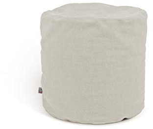 Arketicom Soft Cube, quadratischer Fußhocker in Stoff Made in Italy. Design-Pouf, leicht und mit abnehmbarem Bezug 42x42