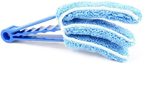 2 x Ashley Housewares Triple Venetian Blind Cleaner - Removable, Hand Washable Microfibre Fabric Duster For Wet Or Dry Cleaning Of Slats